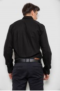 Рубашка мужская однотонная, цвет черный, 186R7150 - фото № 4