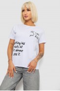Футболка женская с принтом, цвет белый, 244R1022 - фото № 2