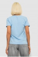 Футболка женская с принтом, цвет голубой, 244R1022 - фото № 3
