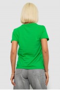 Футболка женская с принтом, цвет зеленый, 244R1022 - фото № 3