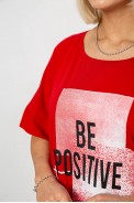Футболка женская с принтом, цвет красный, 244R4011 - фото № 4