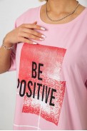 Футболка женская с принтом, цвет розовый, 244R4011 - фото № 4