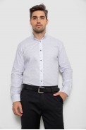 Сорочка чоловіча з принтом, колір білий, 214R7074 - фото № 0