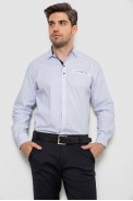 Сорочка чоловіча з принтом, колір білий, 214R7172 - фото № 0