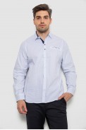 Сорочка чоловіча з принтом, колір білий, 214R7172 - фото № 1