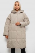 Куртка женская зимняя, цвет темно-бежевый, 244R8832 Куртка женская зимняя, цвет темно-бежевый, 244R8832 - фото № 0