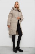 Куртка женская зимняя, цвет темно-бежевый, 244R8832 Куртка женская зимняя, цвет темно-бежевый, 244R8832 - фото № 1