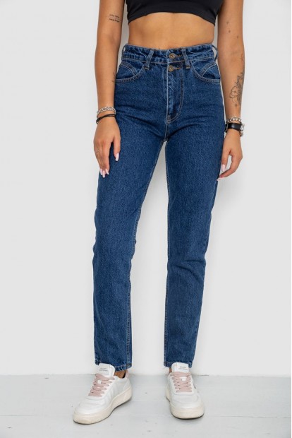 Джинси жіночі MOM  -уцінка, колір синій, 244R1421-U