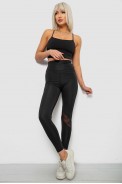Лосини жіночі однотонні, колір чорний, 214R001L оптом - фото № 1