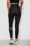 Лосини жіночі однотонні, колір чорний, 214R001L оптом - фото № 3