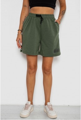 Шорти жіночі з принтом  -уцінка, колір хакі, 238R132-U-7