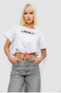 Футболка женская с принтом, цвет белый, 244R2306 - фото № 0