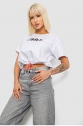 Футболка женская с принтом, цвет белый, 244R2306 - фото № 2