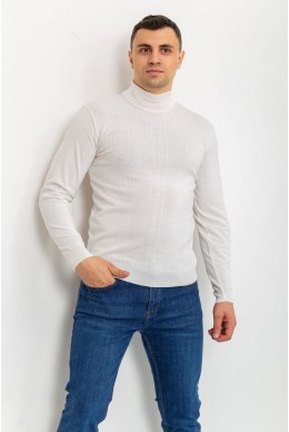 Светр чоловічий однотонний  -уцінка, колір білий, 161R1770-U-3
