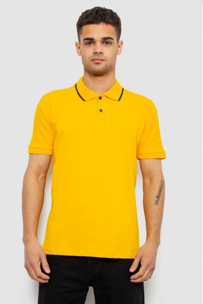 Поло чоловіче однотонне, колір жовтий, 244R2120-5
