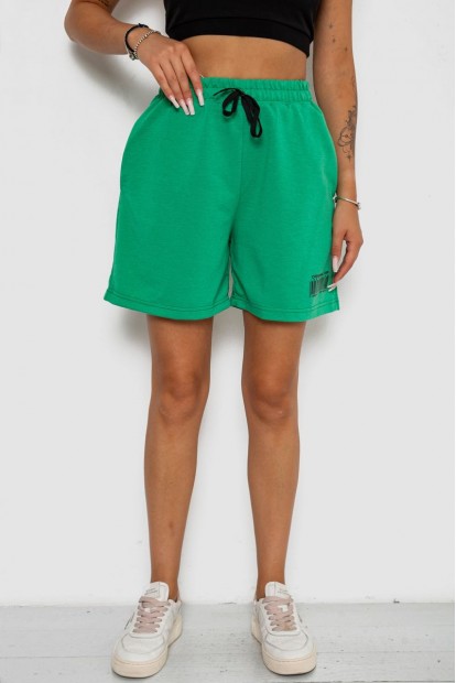 Шорти жіночі з принтом  -уцінка, колір зелений, 238R132-U-8