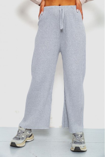 Штани жіночі в рубчик  -уцінка, колір сірий, 238R57853-U