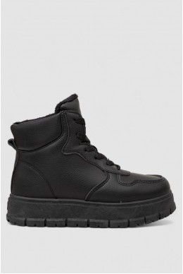 Кроссовки женские зимние на меху, цвет черный, 248RBL5