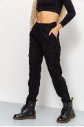 Женские вельветовые штаны, черного цвета, 102R270