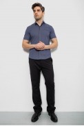 Чоловіча сорочка з принтом, колір синій, 186R7022 - фото № 1