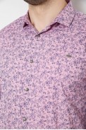 Рубашка мужская однотонная с принтом, цвет сиреневый, 186R2115 - фото № 9