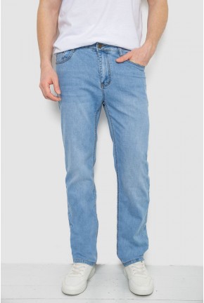 Джинси чоловічі однотонні, колір блакитний, 244R21-730