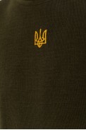 Гольф мужской  с вышивкой тризубец, цвет хаки, 161R07 - фото № 4