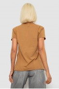 Футболка женская с принтом, цвет коричневый, 244R2214-5 - фото № 3