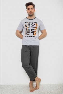 Пижама мужская  -уценка, цвет серый, 243R6202-U