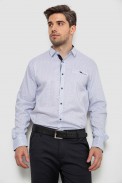 Сорочка чоловіча з принтом, колір білий, 214R7173 - фото № 1