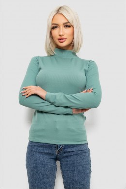 Гольф жіночий однотонний в рубчик, колір оливковий, 214R332