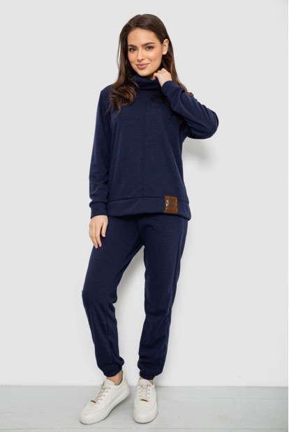 Костюм жіночий повсякденний, колір синій, 257R123-1