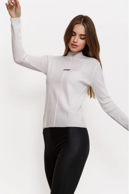 Гольф женский трикотажный  -уценка, цвет белый, 204R008-U-4