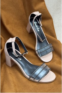 Босоножки женские, цвет бежевый, 243RE281