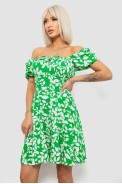 Платье женское с принтом софт, цвет зеленый, 257R811-2 - фото № 2