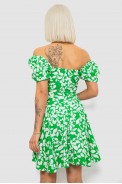 Платье женское с принтом софт, цвет зеленый, 257R811-2 - фото № 3