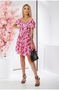 Платье женское с принтом софт, цвет розовый, 257R811-2 - фото № 4