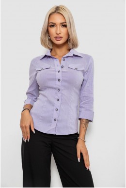Рубашка классическая в полоску, цвет сиреневый, 230R643