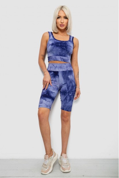 Костюм женский домашний в рубчик, цвет фиолетовый, 214R341