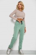 Спортивні штани жіночі на флісі  -уцінка, колір м'ятний, 238R57020-U-7 - фото № 1