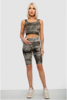 Костюм женский домашний в рубчик, цвет хаки, 214R341