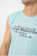 Майка чоловіча з принтом, колір бірюзовий, 244R351-5 - фото № 4