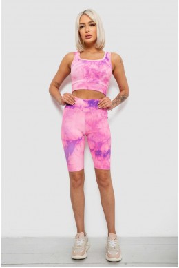 Костюм женский домашний в рубчик, цвет розовый, 214R341