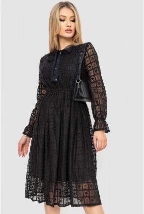 Ошатне плаття  -уцінка, колір чорний, 129R1907-U-13