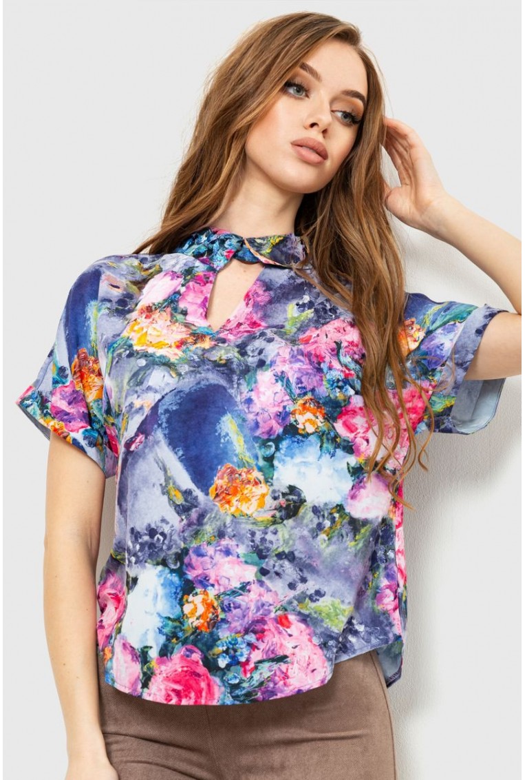 Купить Блуза разноцветная, цвет разноцвет , 230R100 - Фото №1