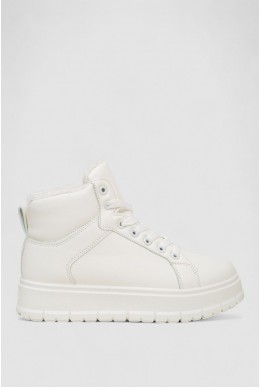 Кроссовки женские зимние на меху  -уценка, цвет белый, 248RMB13-U-3