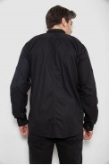Сорочка чоловіча, колір чорний, 186R01-1 - фото № 3