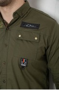 Сорочка чоловіча, колір хакі, 186R01-1 - фото № 4