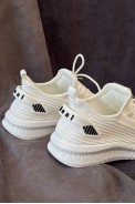 Кросівки жіночі  текстиль, колір білий, 243R779 - фото № 3