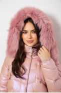 Куртка женская демисезонная короткая, цвет розовый, 244R22-828 - фото № 6